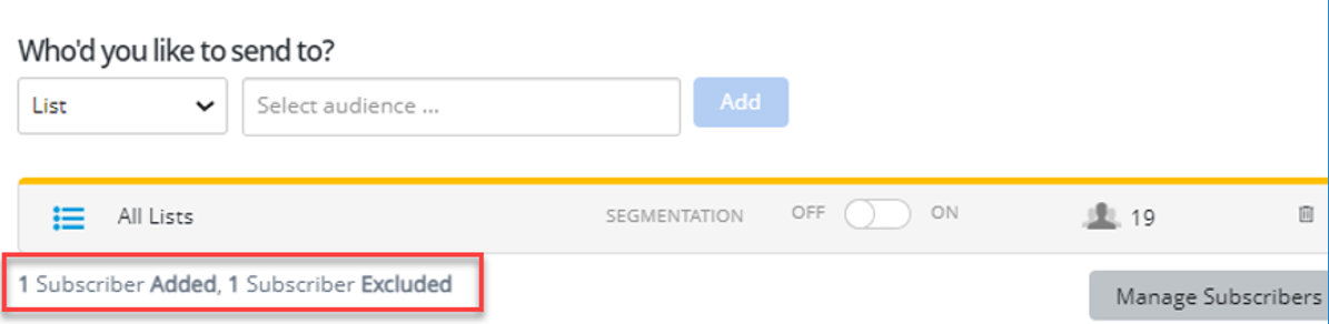 excluded or included subscriber count